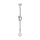Leuchten Direkt 13572-16 - Chandelier on a string DIY 1xE27/10W/230V white