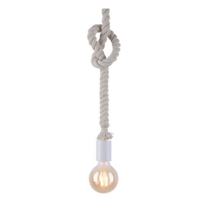 Leuchten Direkt 13572-16 - Chandelier on a string DIY 1xE27/10W/230V white