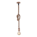 Leuchten Direkt 13572-79 - Chandelier on a string DIY 1xE27/10W/230V brown