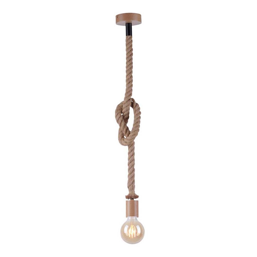 Leuchten Direkt 13572-79 - Chandelier on a string DIY 1xE27/10W/230V brown