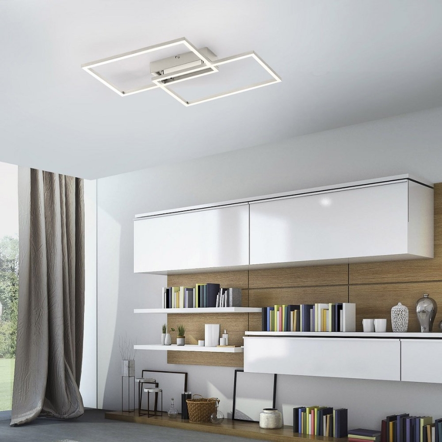 Leuchten Direkt 14018-55 - LED Dimmable surface-mounted chandelier IVEN 2xLED/15W/230V + remote control