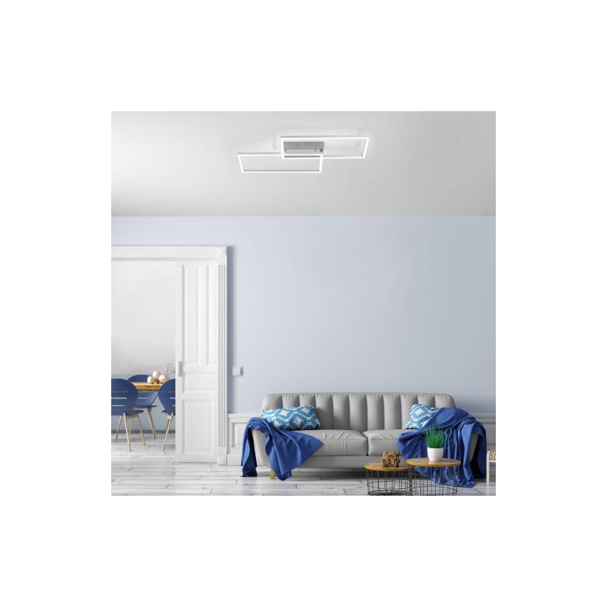 Leuchten Direkt 14018-55 - LED Dimmable surface-mounted chandelier IVEN 2xLED/15W/230V + remote control
