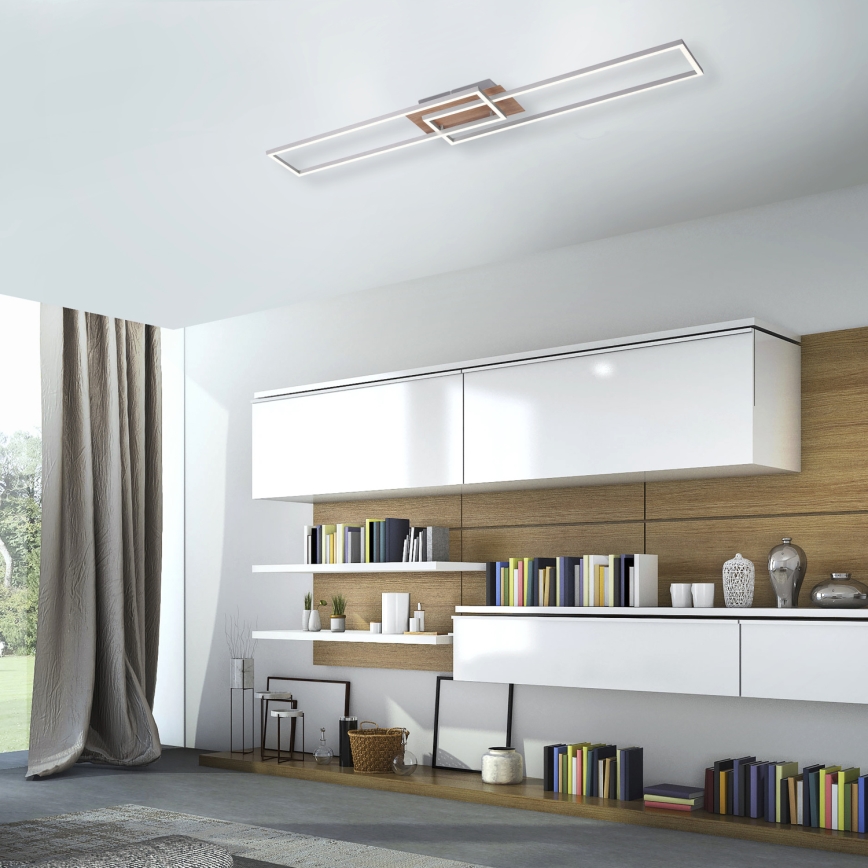 Leuchten Direkt 14019-78 - LED Dimming ceiling light IVEN 2xLED/20W/230V + remote control