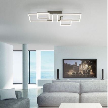 Leuchten Direkt 14030-55 - LED Surface-mounted chandelier IVEN 2xLED/12W/230V + 2xLED/5,5W