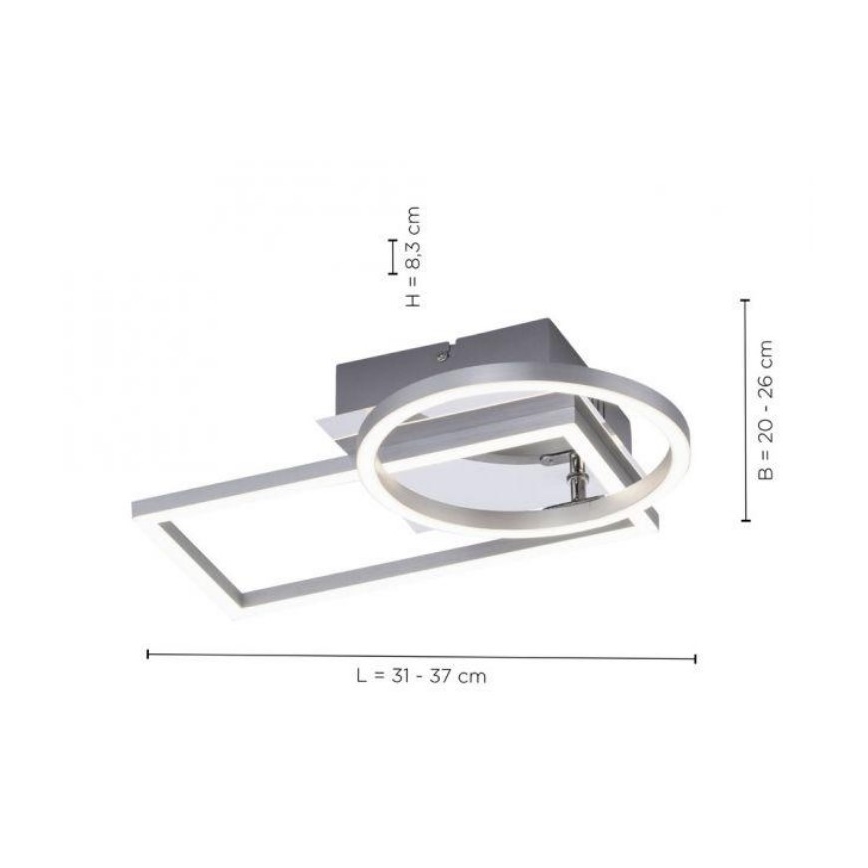 Leuchten Direkt 14031-55 - LED Ceiling light IVEN LED/18W/230V