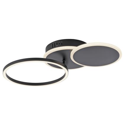 Leuchten Direkt 14116-18 - LED Ceiling light SEVENT LED/25,5W/230V black