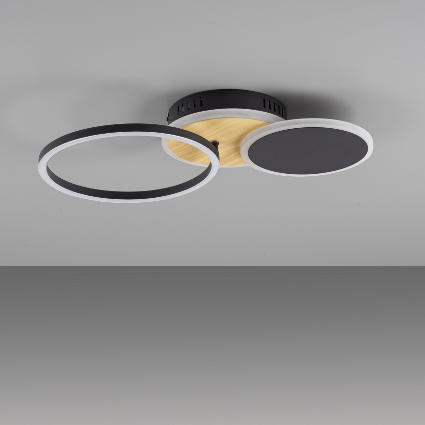 Leuchten Direkt 14116-78 - LED Ceiling light SEVENT LED/25,5W/230V black/brown