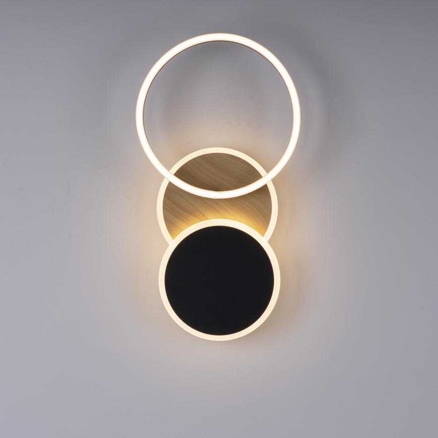 Leuchten Direkt 14116-78 - LED Ceiling light SEVENT LED/25,5W/230V black/brown