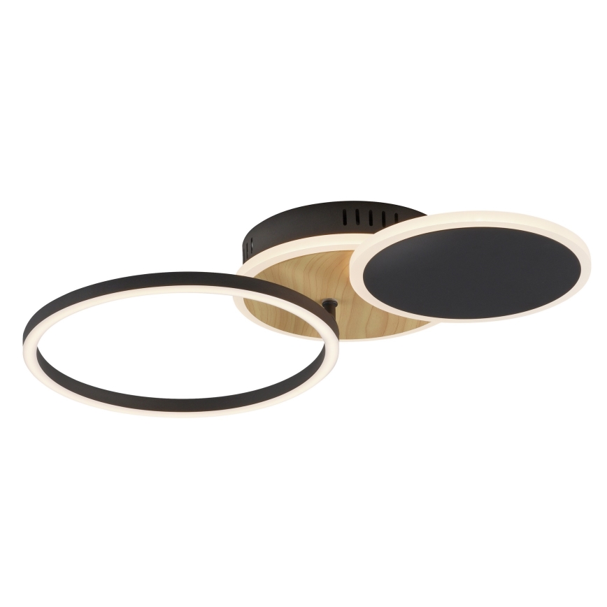 Leuchten Direkt 14116-78 - LED Ceiling light SEVENT LED/25,5W/230V black/brown
