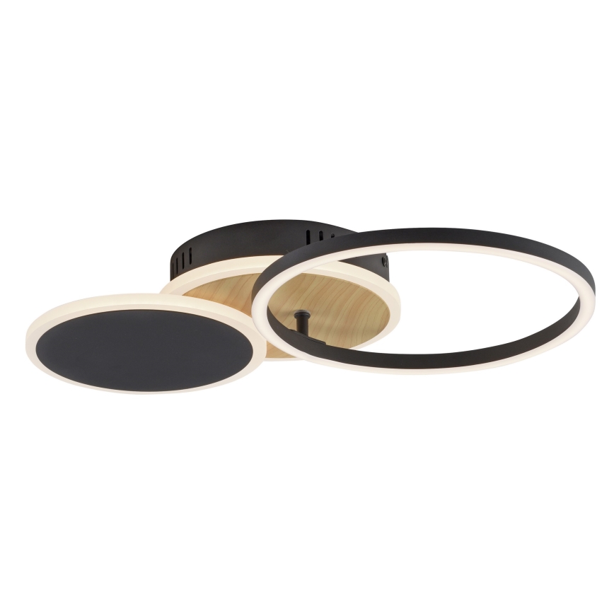 Leuchten Direkt 14116-78 - LED Ceiling light SEVENT LED/25,5W/230V black/brown