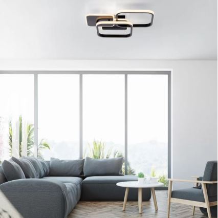 Leuchten Direkt 14117-18 - LED Ceiling light SEVENT LED/36W/230V black