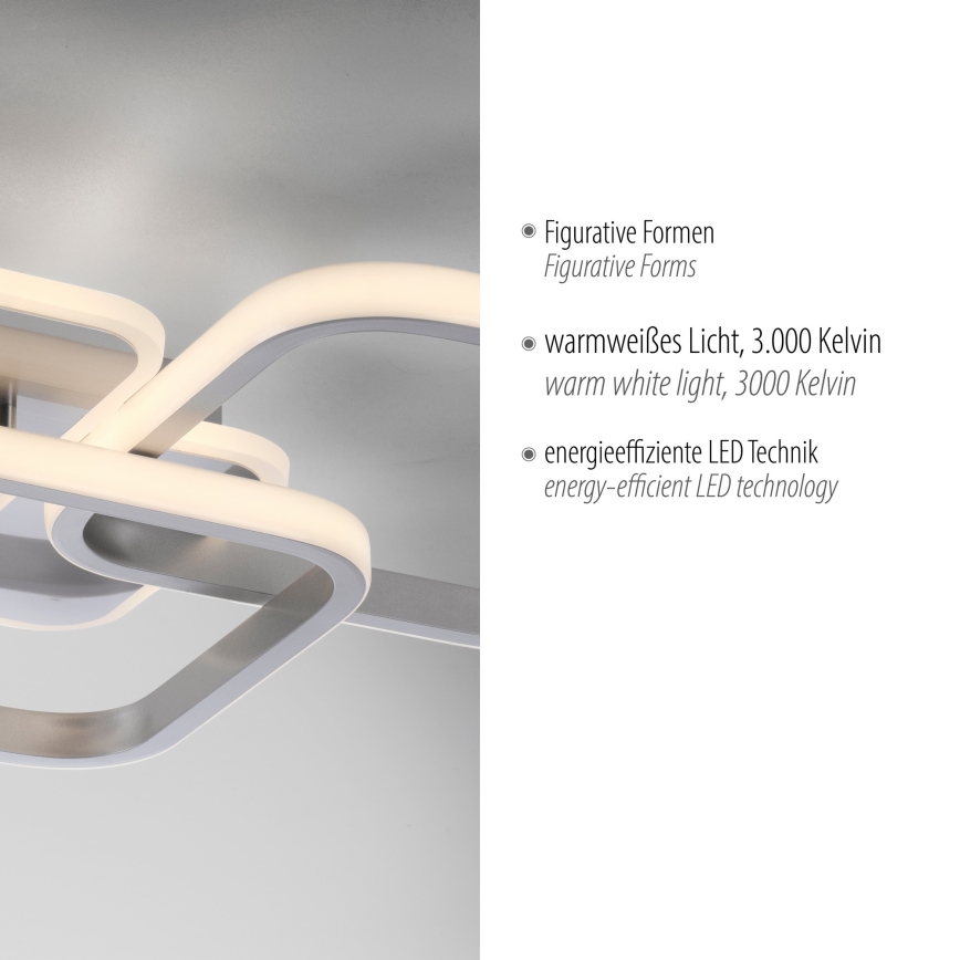 Leuchten Direkt 14117-55 - LED Ceiling light LED/36W/230V matte chrome