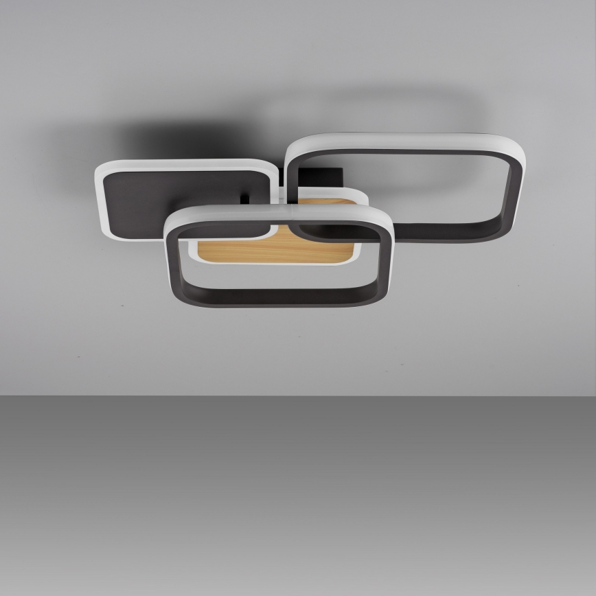 Leuchten Direkt 14117-78 - LED Ceiling light SEVENT LED/36W/230V black/brown