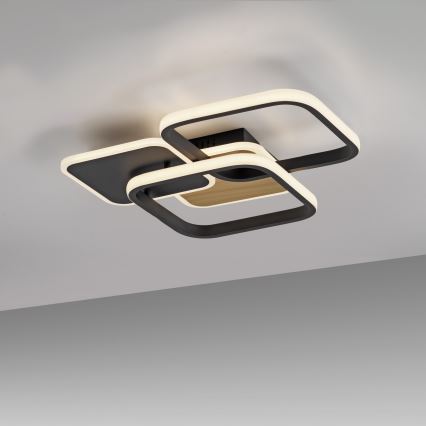 Leuchten Direkt 14117-78 - LED Ceiling light SEVENT LED/36W/230V black/brown