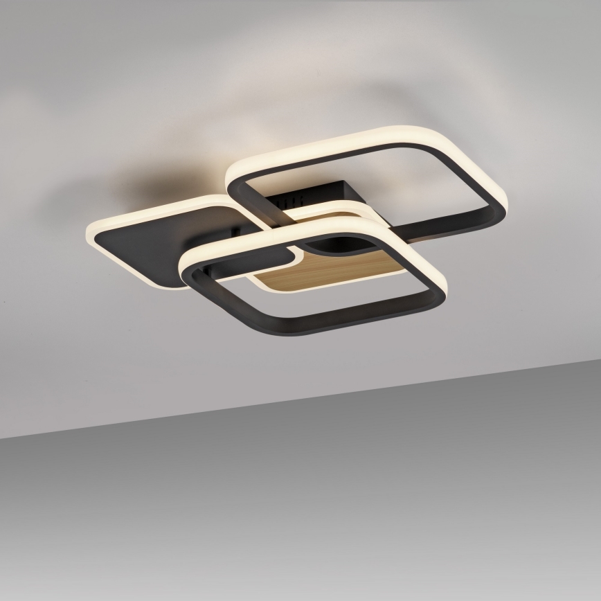 Leuchten Direkt 14117-78 - LED Ceiling light SEVENT LED/36W/230V black/brown