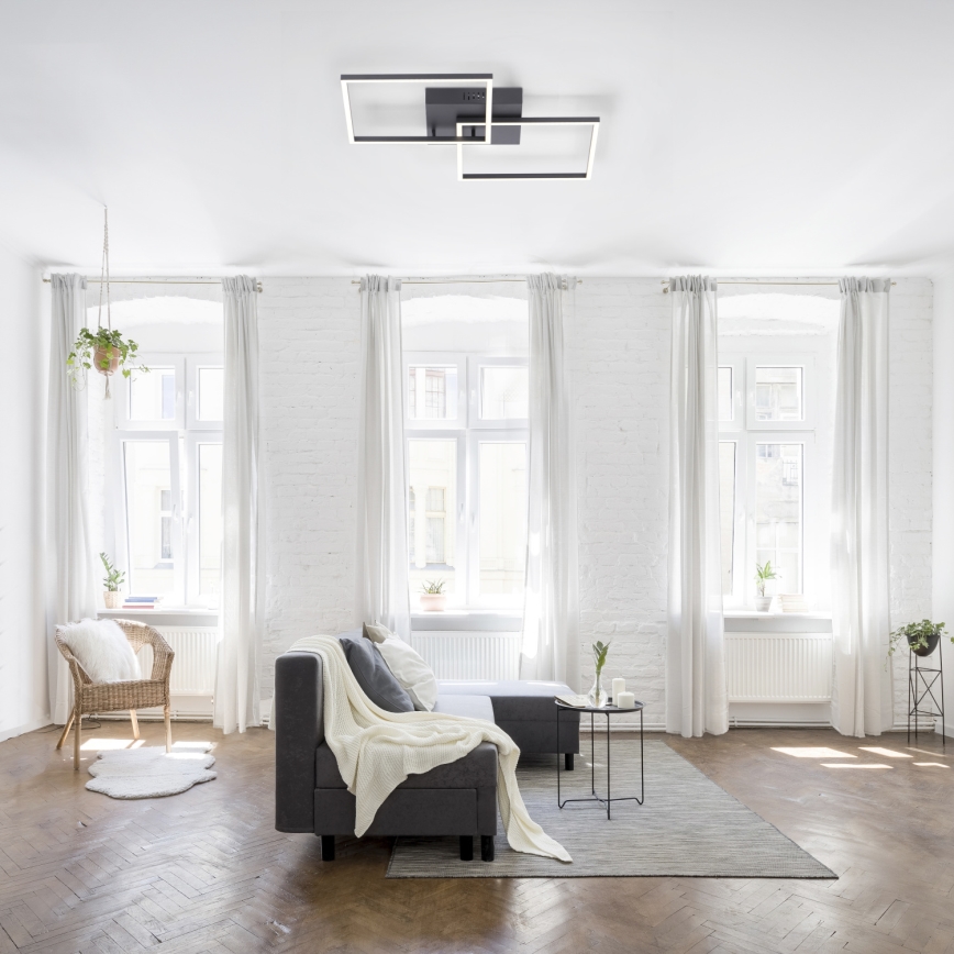 Leuchten Direkt 14141-18 - LED Dimmable ceiling light IVEN 2xLED/14W/230V + remote controller