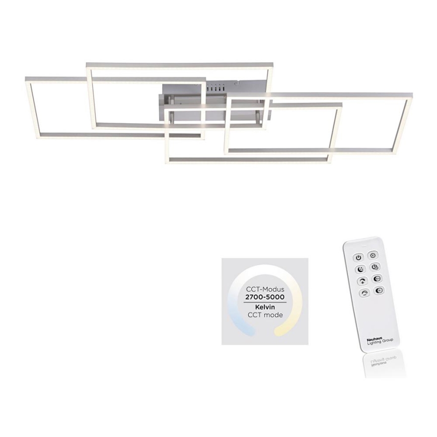 Leuchten Direkt 14151-55 - LED Dimming ceiling light IVEN 4xLED/12W/230V + remote control