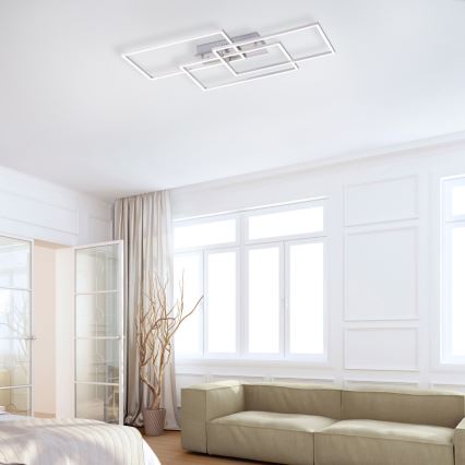 Leuchten Direkt 14151-55 - LED Dimming ceiling light IVEN 4xLED/12W/230V + remote control