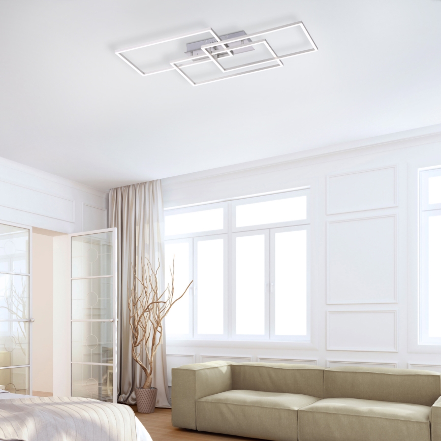 Leuchten Direkt 14151-55 - LED Dimming ceiling light IVEN 4xLED/12W/230V + remote control