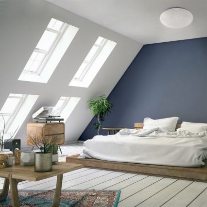 Leuchten Direkt 14241-16 - LED RGB Dimmable ceiling light SKYLER LED/5,6W/230V + remote control