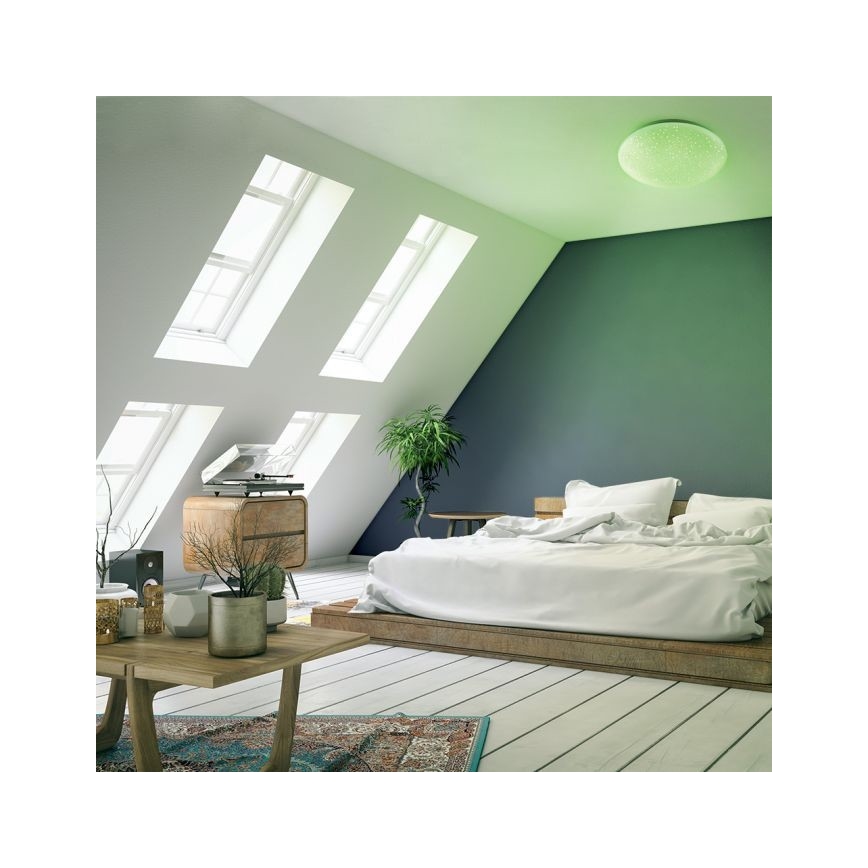 Leuchten Direkt 14241-16 - LED RGB Dimmable ceiling light SKYLER LED/5,6W/230V + remote control