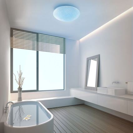 Leuchten Direkt 14241-16 - LED RGB Dimmable ceiling light SKYLER LED/5,6W/230V + remote control