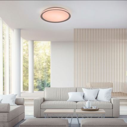 Leuchten Direkt 14339-21 - LED RGB Dimmable ceiling light KARI LED/37W/230V Tuya 2700-5000K + remote control