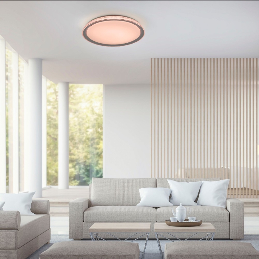 Leuchten Direkt 14339-21 - LED RGB Dimmable ceiling light KARI LED/37W/230V Tuya 2700-5000K + remote control