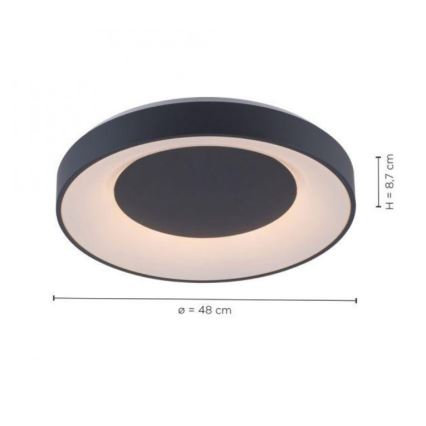 Leuchten Direkt 14346-18 -LED RGB Dimmable ceiling light ANIKA LED/26,5W/230V Tuya 2700-5000K + remote control