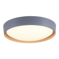 Leuchten Direkt 14347-15 - LED Dimmable ceiling light EMILIA LED/28,8W/230V grey