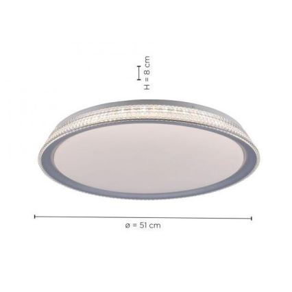Leuchten Direkt 14359-21 - LED Dimmable ceiling light KARI LED/36W/230V