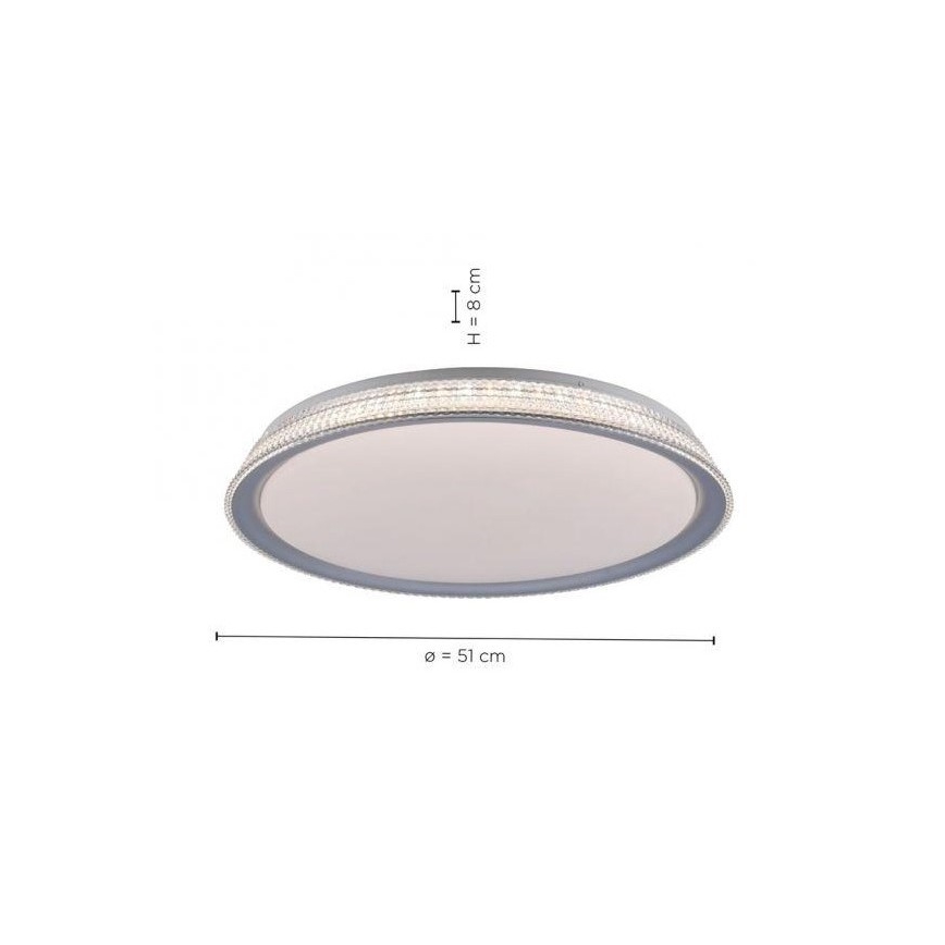 Leuchten Direkt 14359-21 - LED Dimmable ceiling light KARI LED/36W/230V
