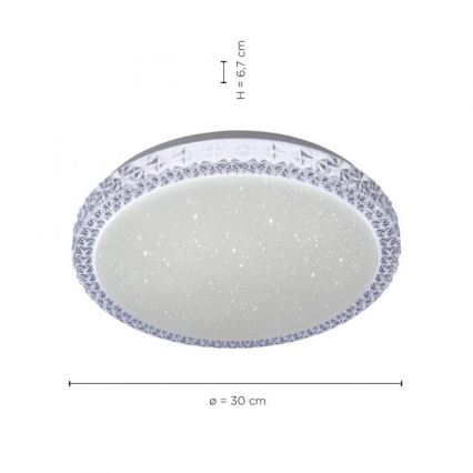 Leuchten Direkt 14370-00 - LED Dimmable ceiling light FRIDA LED/12W/230V