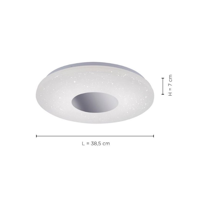 Leuchten Direkt 14422-17 - LED Bathroom ceiling light with a sensor LAVINIA LED/18W/230V IP44