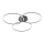 Leuchten Direkt 14539-18 - LED Dimming ceiling light IVANKA 3xLED/12W/230V
