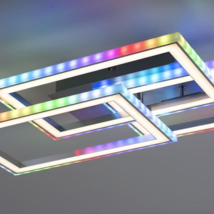 Leuchten Direkt 14636-55 - LED RGB Dimmable ceiling light FELIX LED/35W/230V + remote control