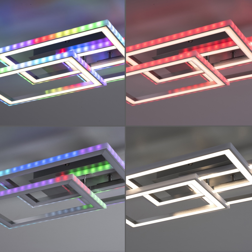Leuchten Direkt 14636-55 - LED RGB Dimmable ceiling light FELIX LED/35W/230V + remote control