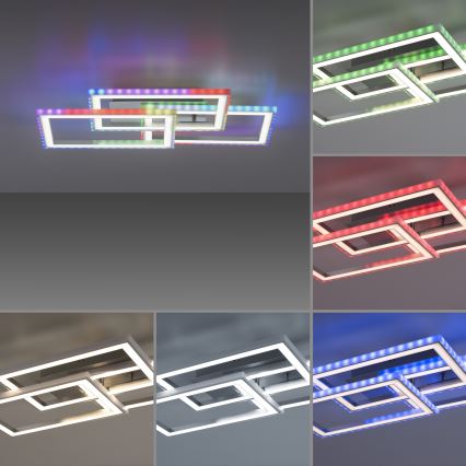 Leuchten Direkt 14636-55 - LED RGB Dimmable ceiling light FELIX LED/35W/230V + remote control