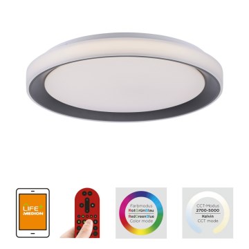 Leuchten Direkt 14659-18 - LED RGB Dimming ceiling light LOLA LED/24W/230V Tuya + remote control