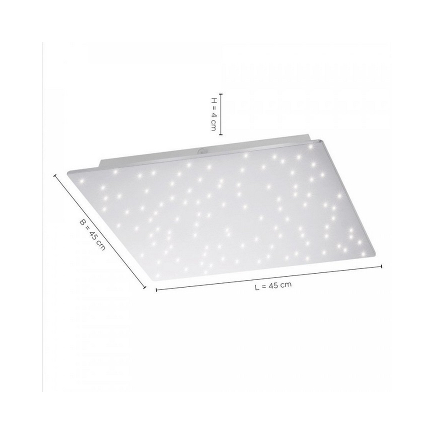 Leuchten Direkt 14671-55 - LED Dimmable ceiling light SPARKLE LED/18W/230V 2700-5000K + remote control