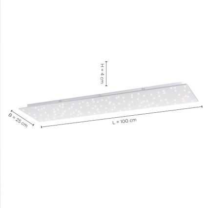 Leuchten Direkt 14672-55 - LED Dimmable ceiling light SPARKLE LED/18W/230V 2700-5000K + remote control