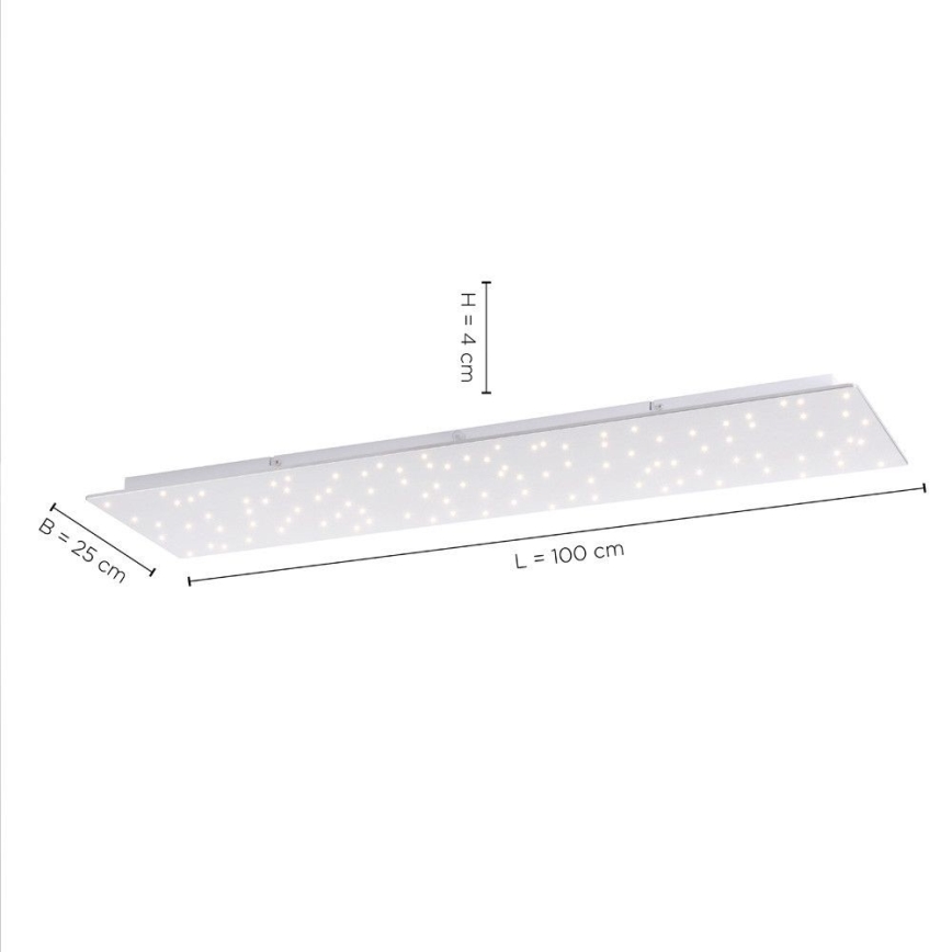 Leuchten Direkt 14672-55 - LED Dimmable ceiling light SPARKLE LED/18W/230V 2700-5000K + remote control
