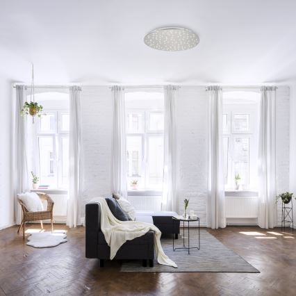 Leuchten Direkt 14673-55 - LED Dimmable ceiling light SPARKLE LED/18W/230V + remote control