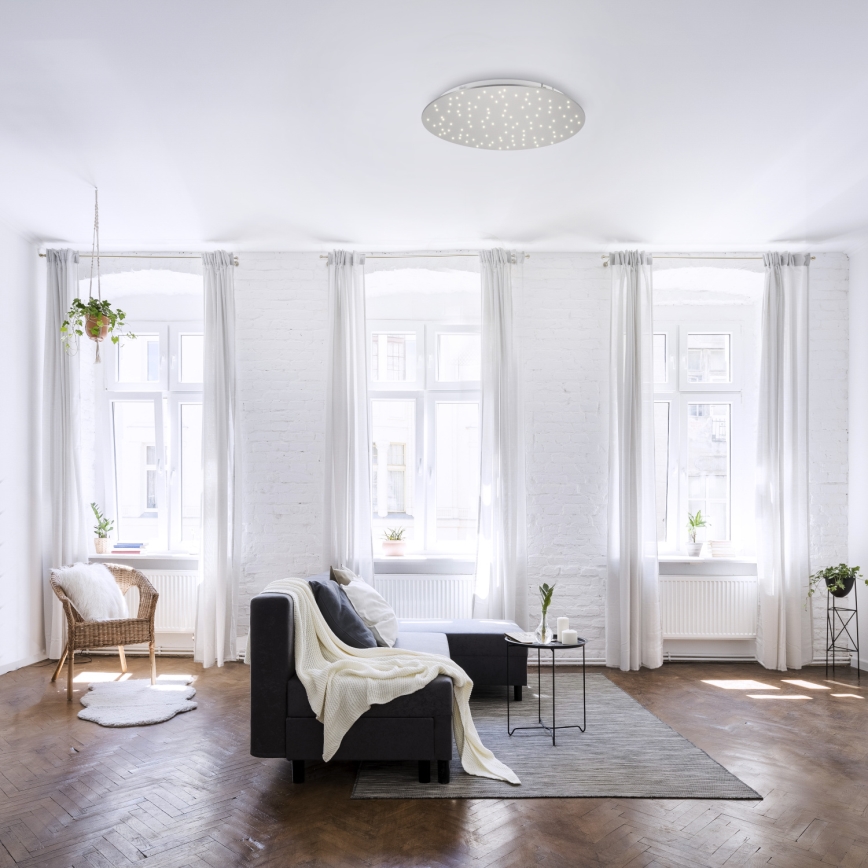 Leuchten Direkt 14673-55 - LED Dimmable ceiling light SPARKLE LED/18W/230V + remote control