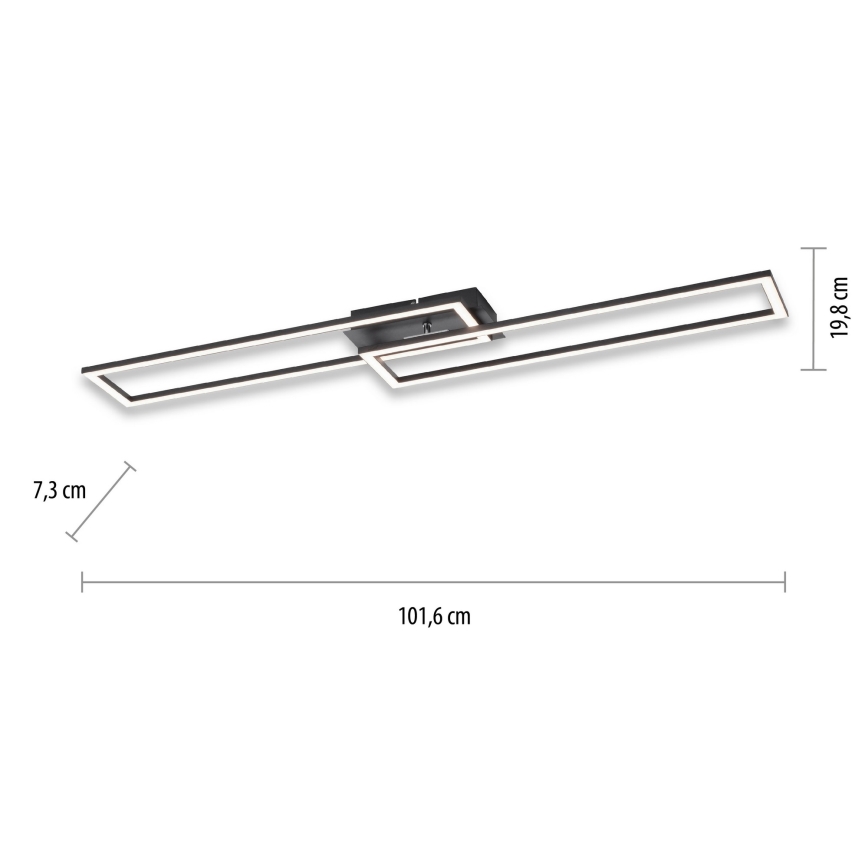 Leuchten Direkt 14691-18 - LED Dimmable ceiling light IVEN LED/36W/230V