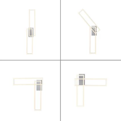 Leuchten Direkt 14691-55 - LED Dimmable surface-mounted chandelier IVEN 2xLED/18W/230V