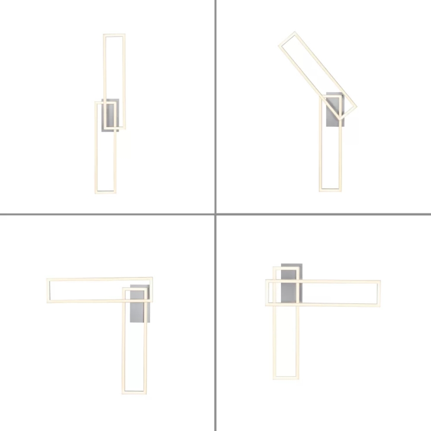 Leuchten Direkt 14691-55 - LED Dimmable surface-mounted chandelier IVEN 2xLED/18W/230V