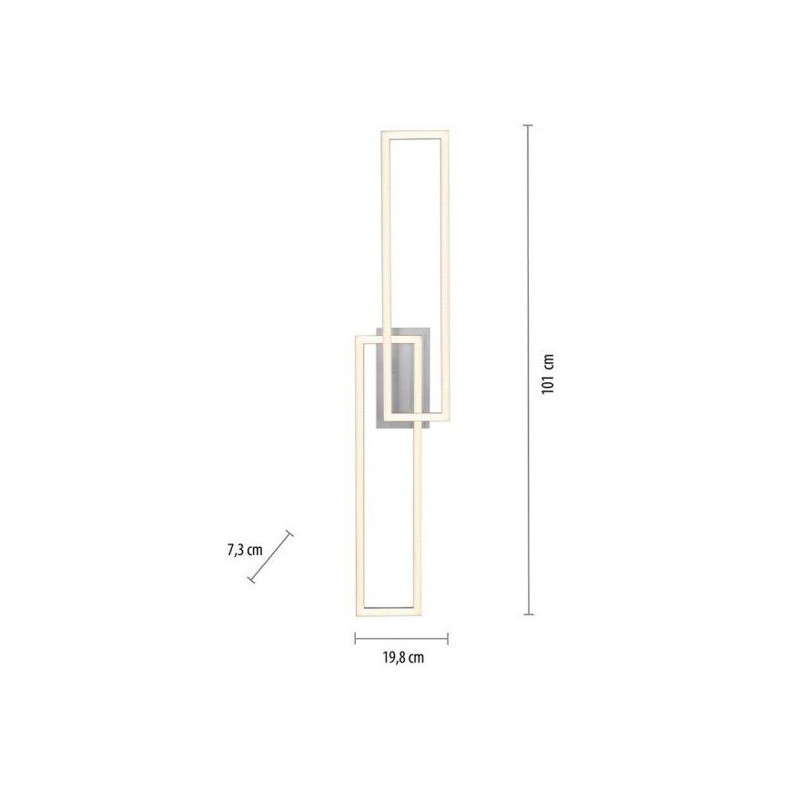Leuchten Direkt 14691-55 - LED Dimmable surface-mounted chandelier IVEN 2xLED/18W/230V