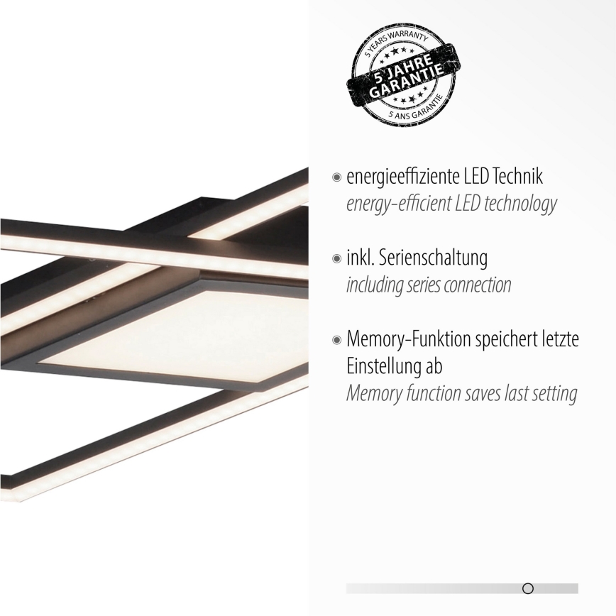Leuchten Direkt 14695-18 - LED Ceiling light ASMIN LED/48W/230V