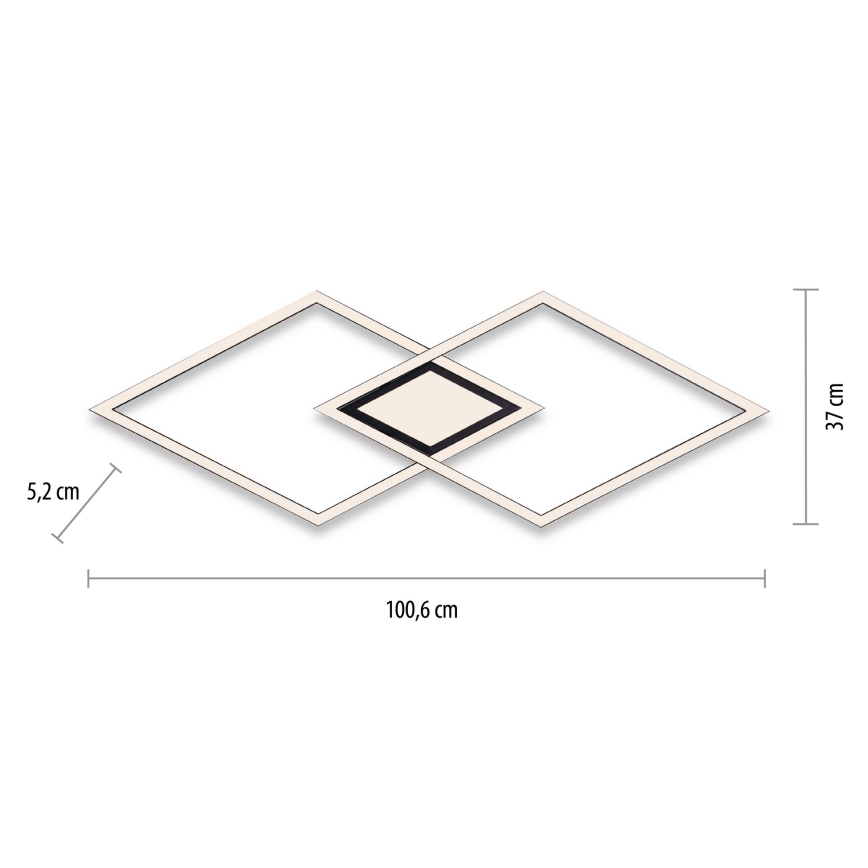 Leuchten Direkt 14695-18 - LED Ceiling light ASMIN LED/48W/230V